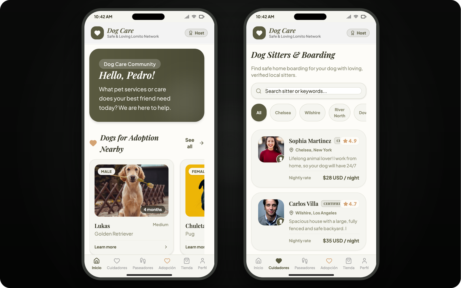 Dog Care app